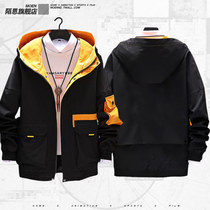 Blank no pattern solid color support to map custom windbreaker hooded jacket sweater jacket casual clothes men and women tide