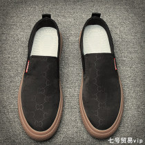 2022 Spring 2022 Casual Leisure Shoes men and Korean edition of a breathable canvas shoes increase lazy plate shoes