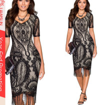 lace patchwork dress party queen 219 bodycon dress plus size