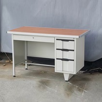 1 meter desk 1 2 meters computer desk home iron cabinet steel desk Hong Kong iron table thickened outdoor iron table