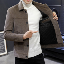 Cashmere Coat Man Short winter plus cotton thickened wool Jacket Water Mink Suede Men Coats Spring And Autumn trends
