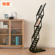 A4 folding information rack Used magazine book newspaper storage leaflet folding vertical floor-to-ceiling exhibition display rack