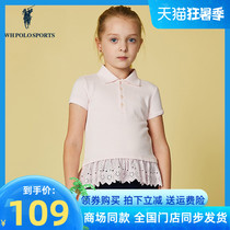 Polo Paolo Childrens Womens Shirts Children Dress Turtlenecks Pure Cotton T Shirts Sport Short Sleeves 22 Summer New Pint A50462024