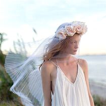 Pop Element Fold Creamy Dress New Bridal Photo Brigade Clawed Wedding photography Photography Props Head Yarn Accessories Soft Yarn