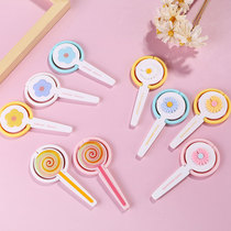  Cute little flower hand scissors childrens paper-cutting does not hurt their hands round head safety portable sheath baby safety scissors
