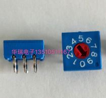 ERD30100F-2 8421 0-910 bit rotary coded switch 3:3 DIP handle length 0MM brand new