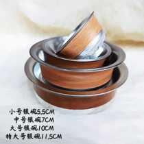 Inner Mongolia Toast Bowl National Featured Handicraft Double Imitation Silver Bowl Stainless Steel Cutlery Glass
