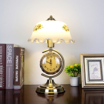 American warm bedroom bedside lamp nostalgic old Shanghai dimming sensor touch remote control clock glass living room lamp