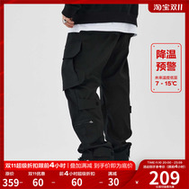 FPA(VENGETICE) functional pocket adjustable trousers Guochao brand hip-hop loose functional overalls trousers men