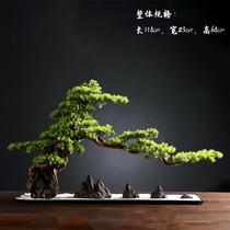 New Chinese creative welcome Pine Mountain flowing water decoration living room model sand table decoration