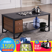  Coffee table Fire stone Kung Fu tea table Office sofa combination Tempered glass creative tea drinking table Tea table