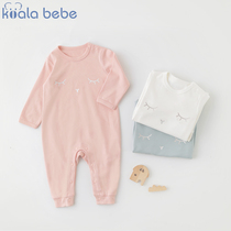  Koala nose nose baby four seasons one-piece spring and autumn mens and womens baby pure cotton thick coat climbing clothes bottoming pajamas