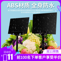 Rewritable Black price brand A6 fresh advertising clip price tag fruit vegetable label supermarket price brand
