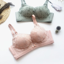 Xiumai underwear Modal kiss cotton handmade B cup chest collection sub-milk fine-tuning integral rimless bra 8602