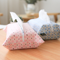 Fabric storage tissue box Japanese household tissue bag napkin drawing paper box living room home simple paper box car