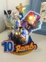 The new Avengers Alliance Thanos birthday hat can customize the name age