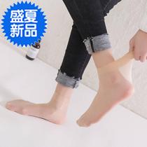 (Buy 2u0 get 20 free)Stockings socks womens steel wire socks summer thin pair of socks anti-hook silk short stockings transparent