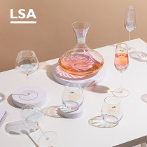 LSA Pearl Cup Rainbow Cup Home Goblet 4 Only Pack Net Red Glass Red Glass Imported Champagne Cup