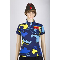 2020 new sailor dance stand 8 color cotton breathable square dance performance womens short sleeve t-shirt