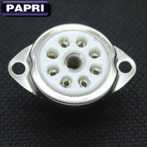 GZC8-Y-9 small 8-pin electronic tube holder ceramic eight-leg tube socket for ECC40 AZ41 etc.