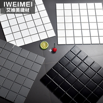 All-ceramic Nordic white white brick Ceramic 36 grid mosaic tile Bathroom Bathroom floor tile Balcony wall tile Kitchen