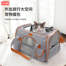 Cat Bag Out portable pet Pack Cat Bag Large Capacity Kitty Pitched Satchel Cage Canvas Dog Backpack
