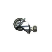 Threaded universal wheel water pipe hanger 6 water pipe wheels sunning hanger castors iron pipe wheel with thread heavy duty