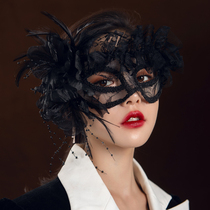 Black Lace Mask Christmas Accessories Half Face Cover Elegant Ball Fashion Princess Adult Party Mask