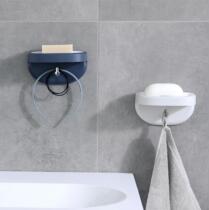 Fragrant Hood Case Soap Home Soap Creative Drain Toilet Cute Suction Cup Wall-mounted Free Punch Powerful Soap Rack