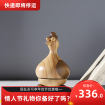 The twelve Zodiac chicken solid wood Music Box Music Box Music Box girls and girls birthday gifts several people design original lettering characters