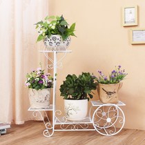 Indoor climbing frame craft three-dimensional flower stand multi-level floor large living room TV cabinet on both sides of the flower stand for home use