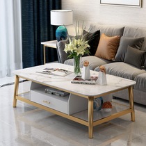 Nordic ins style coffee table modern simple living room small apartment marble tea table rectangular coffee table