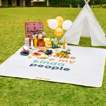 Picnic mat field supplies Net red outdoor waterproof thickened Park spring outing mat beach mat moisture proof mat