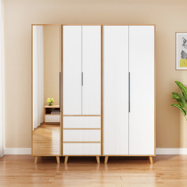 Guyi combination wardrobe storage Modern simple small apartment type Economical bedroom space-saving Nordic household wardrobe cabinet