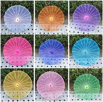 Transparent silk performance dancing umbrella National classical dance Shawan past rain hit banana dance prop umbrella