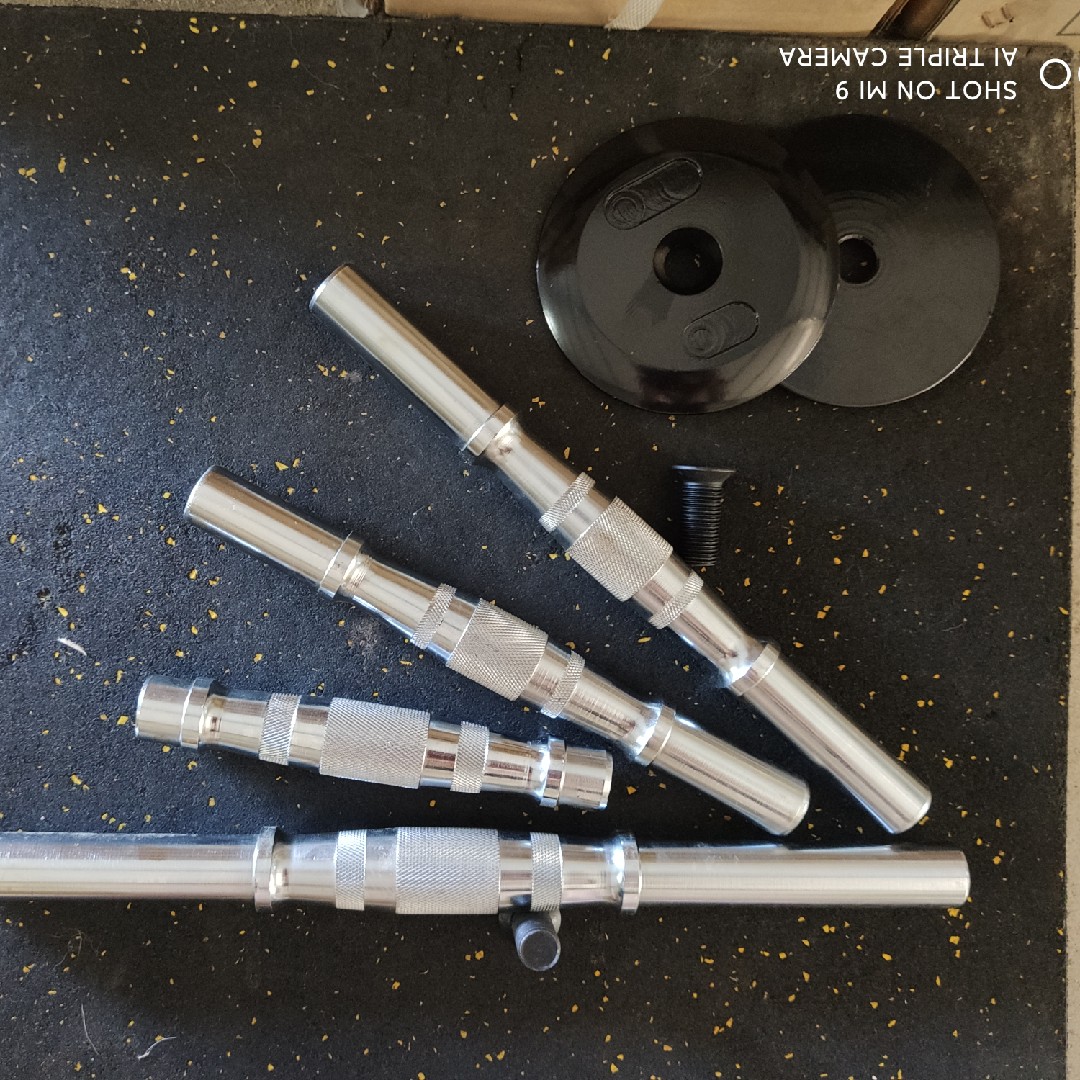 Flat dumbbell rod flat dumbbell pole without striking leg 2 5cm 3 cm small hole universal push - chest dumbbell rod 34 cm