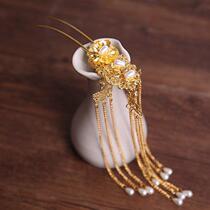 Hot sale ancient style headdress classical step shake hairpin tassel hairpin ancient hanfu hair comb mother diy material bag