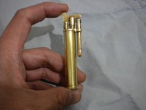 Old-fashioned pure copper cotton oil lighter Copper trench lighter Gasoline lighter Brass retro kerosene lighter