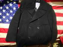 New US US Military Edition Original Public Navy PEACOAT Short Woolen Coat Non -740 Coat