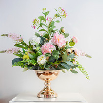 Eurostyle light and luxurious natural wind emulation Flower fake flower pendulum piece Living room table Xuanguan Furnishing TV Cabinet Decorations Floral