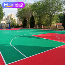 Meitu suspended floor Basketball court Badminton suspended assembly floor splicing mat Sports suspended outdoor