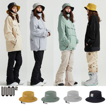 Spot Korea USS2 ski hat fisherman hat Joker sunscreen sun hat men and women veneer wide eaves double-sided fisherman hat