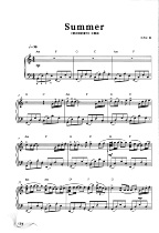 Summer Simple Jujiros Summer Simple Edition Piano Score Solo Score HD