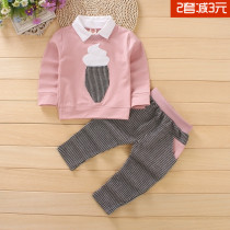 2021 spring new childrens suit boy baby autumn 0-1-2-3-4-year-old Korean childrens clothing Childrens clothes