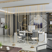 Iron Art Light Extravagant Screen Home Living Room Partition Wall Office Restaurant Xuanguan Screen Mesh Red Modern Minimalist Decoration