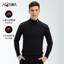 HONMA new golf men base shirt wild Italian imported fabric slim Lycra stretch