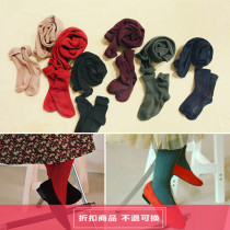 Spot Hanyi pony@韩国儿童装 Amber spring autumn and winter childrens knitted leggings socks set