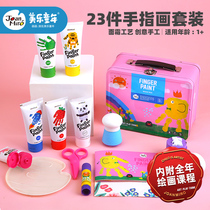 New course Mile Finger Painting Pigment Safe Washable Paint Children Graffiti Baby Painting Tool