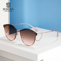 Schlova 2020 new polygon cat eye sunglasses womens trend metal sunglasses fashion glasses SS9060