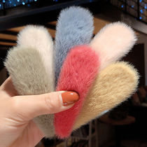 South Koreas new square solid color hair hairclip womens sweet side clip broken hair hair card back head clip hair accessories